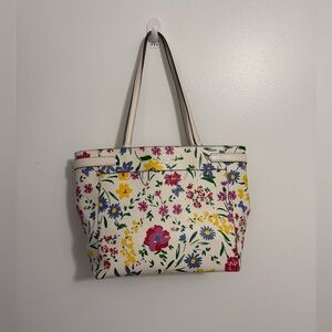 Kate Spade Staci Garden Bouquet Large Laptop Tote in Cream Multi Floral